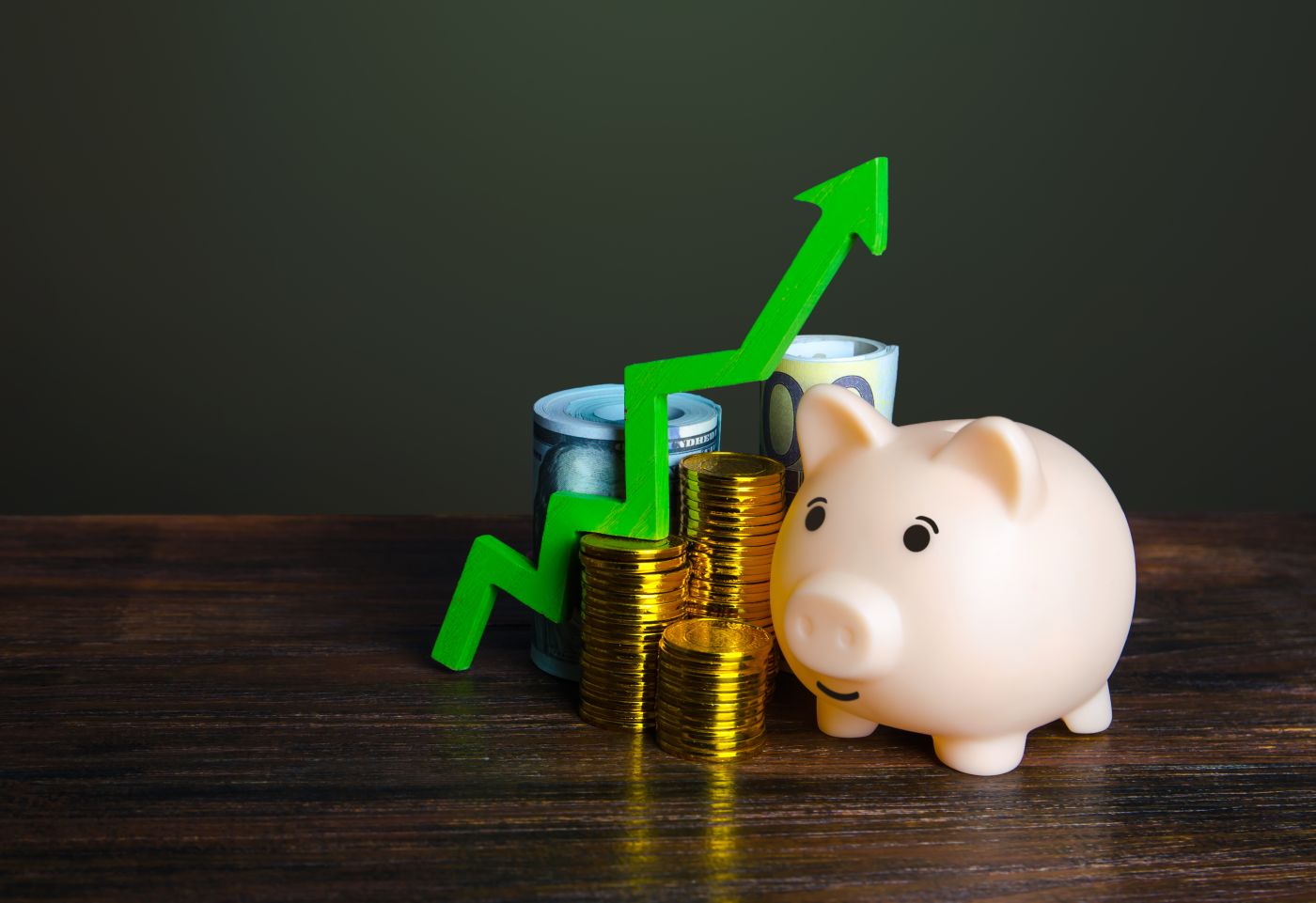 Piggy Bank Profit Growth. Growth In Savings And Property Assets. Enrichment And Wealth. Successful Profitable Investment. Pension Fund. Deposit Banking. Accumulation Of Funds. - Auster Inteligência Contábil
