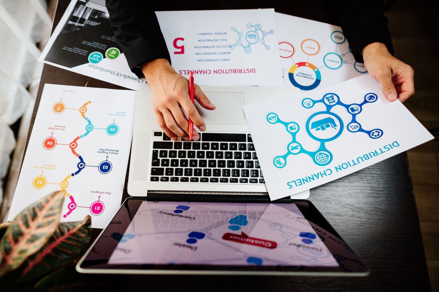 Marketing Manager Making Marketing Distribution Channels Plan - Auster Inteligência Contábil